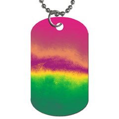 Ombre Dog Tag (one Side) by ValentinaDesign