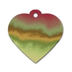 Ombre Dog Tag Heart (One Side) Front