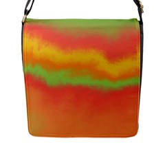 Ombre Flap Messenger Bag (l)  by ValentinaDesign