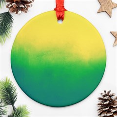 Ombre Round Ornament (two Sides) by ValentinaDesign