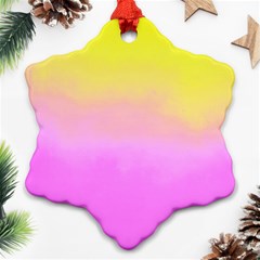 Ombre Snowflake Ornament (two Sides) by ValentinaDesign