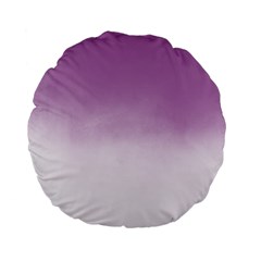 Ombre Standard 15  Premium Flano Round Cushions by ValentinaDesign