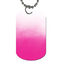 Ombre Dog Tag (one Side) by ValentinaDesign