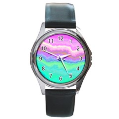 Ombre Round Metal Watch