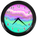 Ombre Wall Clocks (Black) Front