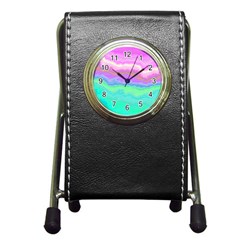 Ombre Pen Holder Desk Clocks