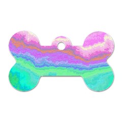 Ombre Dog Tag Bone (Two Sides)