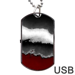 Ombre Dog Tag Usb Flash (two Sides) by ValentinaDesign