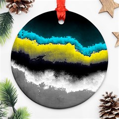 Ombre Round Ornament (two Sides) by ValentinaDesign