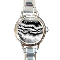 Ombre Round Italian Charm Watch by ValentinaDesign