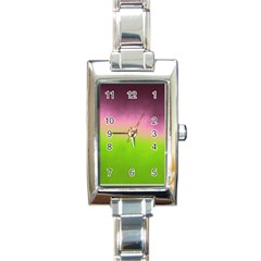 Ombre Rectangle Italian Charm Watch by ValentinaDesign