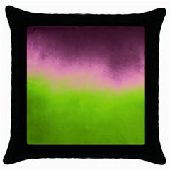 Ombre Throw Pillow Case (black) by ValentinaDesign