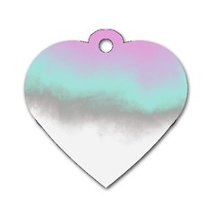 Ombre Dog Tag Heart (two Sides) by ValentinaDesign