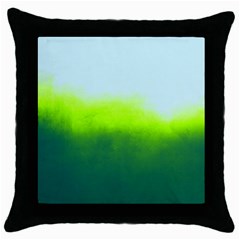 Ombre Throw Pillow Case (black) by ValentinaDesign