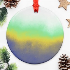 Ombre Round Ornament (two Sides) by ValentinaDesign