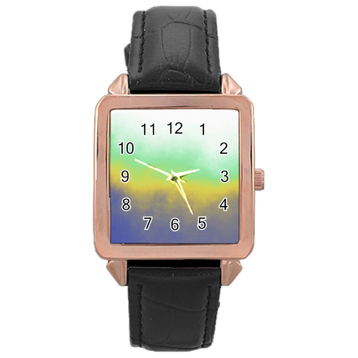 Ombre Rose Gold Leather Watch 