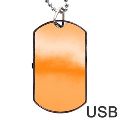 Ombre Dog Tag Usb Flash (one Side) by ValentinaDesign