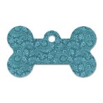 Floral pattern Dog Tag Bone (Two Sides) Front