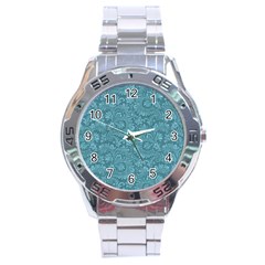 Floral pattern Stainless Steel Analogue Watch