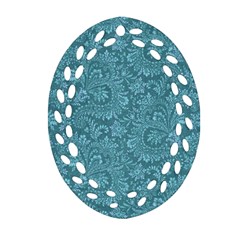 Floral pattern Oval Filigree Ornament (Two Sides)