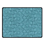 Floral pattern Double Sided Fleece Blanket (Small)  45 x34  Blanket Back