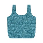 Floral pattern Full Print Recycle Bags (M)  Back