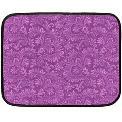 Floral Pattern Double Sided Fleece Blanket (mini)  by ValentinaDesign