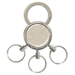 Floral Pattern 3-ring Key Chains