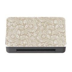 Floral Pattern Memory Card Reader With Cf by ValentinaDesign