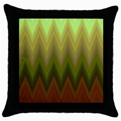 Zig Zag Chevron Classic Pattern Throw Pillow Case (black) by Nexatart