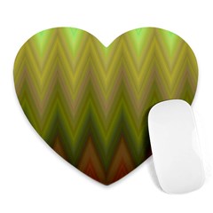 Zig Zag Chevron Classic Pattern Heart Mousepads by Nexatart