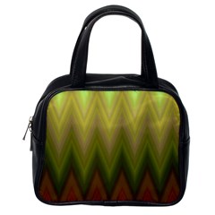 Zig Zag Chevron Classic Pattern Classic Handbags (one Side) by Nexatart