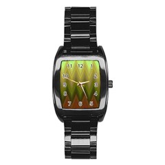 Zig Zag Chevron Classic Pattern Stainless Steel Barrel Watch by Nexatart