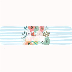 Watercolor Bouquet Floral White Large Bar Mats by Nexatart