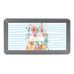 Watercolor Bouquet Floral White Memory Card Reader (mini) by Nexatart