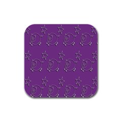 Pig Star Pattern Wallpaper Vector Rubber Square Coaster (4 Pack)  by Nexatart