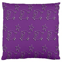 Pig Star Pattern Wallpaper Vector Standard Flano Cushion Case (one Side) by Nexatart