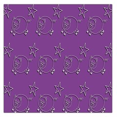 Pig Star Pattern Wallpaper Vector Large Satin Scarf (square) by Nexatart