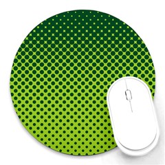 Halftone Circle Background Dot Round Mousepads by Nexatart