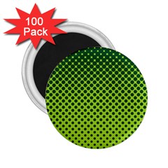 Halftone Circle Background Dot 2 25  Magnets (100 Pack)  by Nexatart