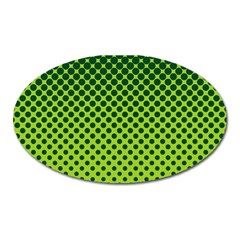 Halftone Circle Background Dot Oval Magnet by Nexatart