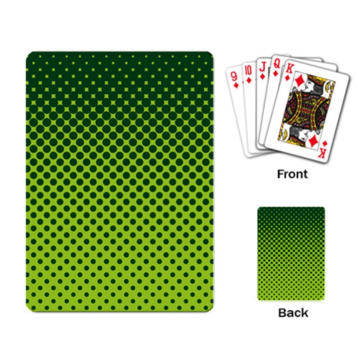 Halftone Circle Background Dot Playing Card