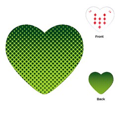 Halftone Circle Background Dot Playing Cards (heart)  by Nexatart