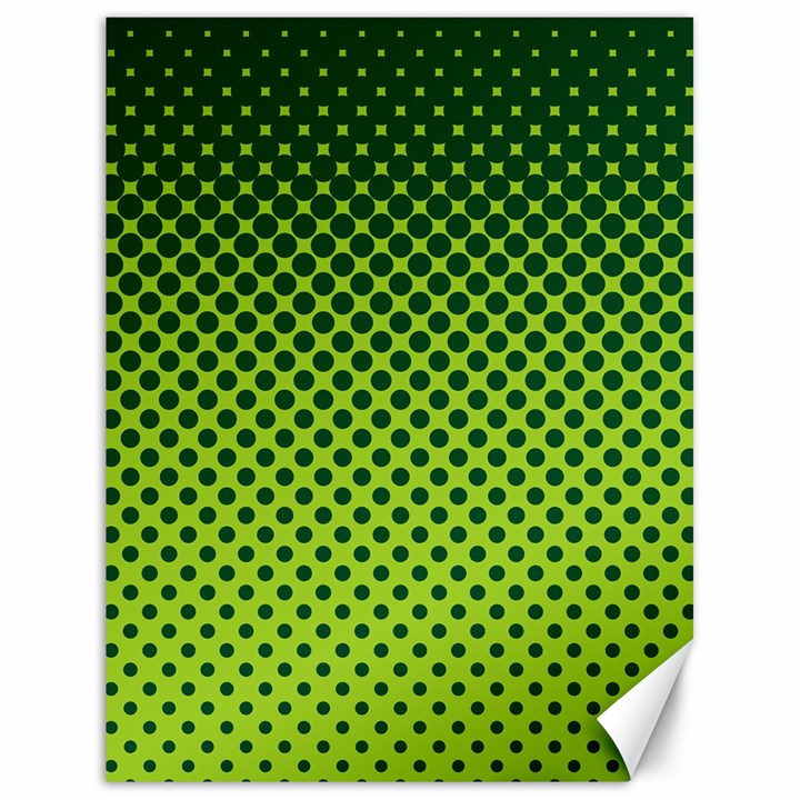 Halftone Circle Background Dot Canvas 18  x 24  