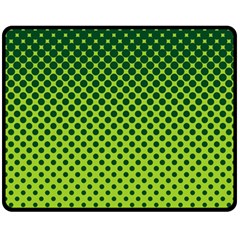 Halftone Circle Background Dot Fleece Blanket (medium)  by Nexatart