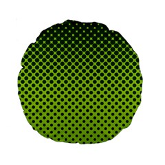 Halftone Circle Background Dot Standard 15  Premium Round Cushions by Nexatart