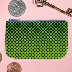 Halftone Circle Background Dot Large Coin Purse by Nexatart