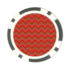 Background Retro Red Zigzag Poker Chip Card Guard by Nexatart