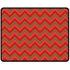 Background Retro Red Zigzag Fleece Blanket (medium)  by Nexatart