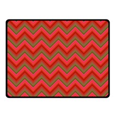 Background Retro Red Zigzag Fleece Blanket (small) by Nexatart